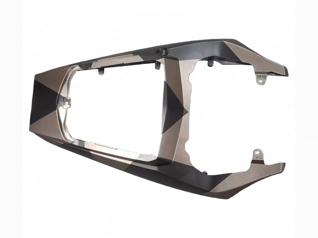 2003-2004 Yamaha YZF R6 Motorcycle Fairings - Grey Matte Black Geometric Canada