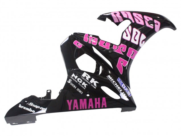 2006-2009 Yamaha YZF R6S Motorcycle Fairings - Yellow Pink Glossy Black Rossi Repsol 46 Canada