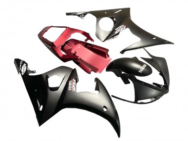 2006-2009 Yamaha YZF R6S Motorcycle Fairing - Red Matte Black Canada