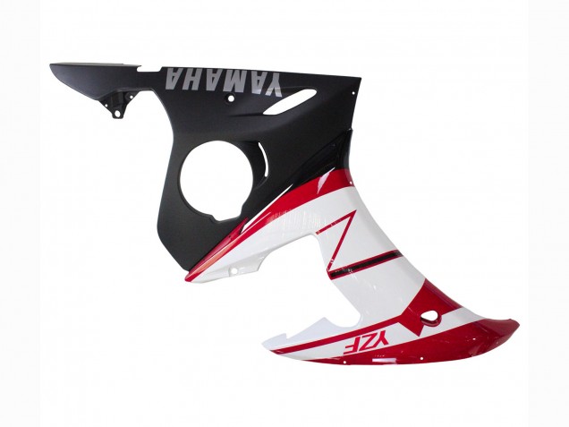 2006-2009 Yamaha YZF R6S Motorcycle Fairings - Red White Matte Black Canada