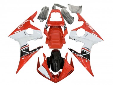 2006-2009 Yamaha YZF R6S Motorcycle Fairings - Red White Black Canada