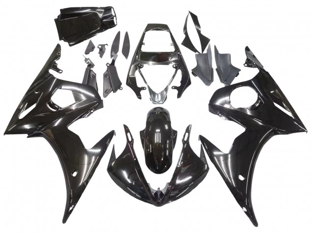 2006-2009 Yamaha YZF R6S Motorcycle Fairings - Glossy Black Canada