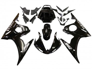 2005 Yamaha YZF 600 R6 Motorcycle Fairings - Glossy Black Canada