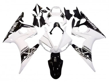 2005 Yamaha YZF 600 R6 Motorcycle Fairings - White Black Canada