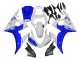 2005 Yamaha YZF 600 R6 Motorcycle Fairings - White Blue Yamalube Canada