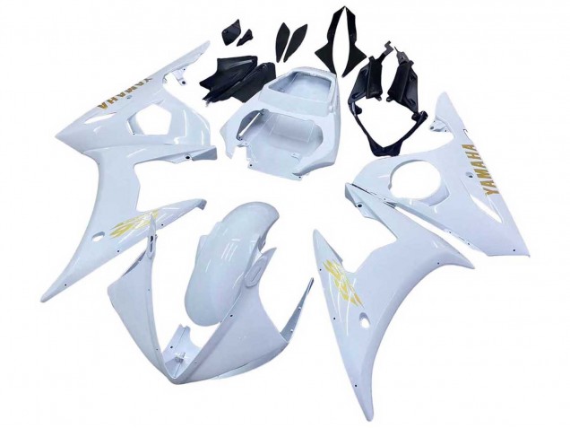 2005 Yamaha YZF 600 R6 Motorcycle Fairings - White Gold Canada