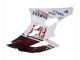 2006-2007 Yamaha YZF 600 R6 Motorcycle Fairings - White Maroon Red Fiat Acer Yamalube Canada