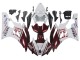 2006-2007 Yamaha YZF 600 R6 Motorcycle Fairings - White Maroon Red Fiat Acer Yamalube Canada