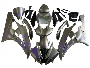 2006-2007 Yamaha YZF 600 R6 Motorcycle Fairings - Grey Purple Motul Canada