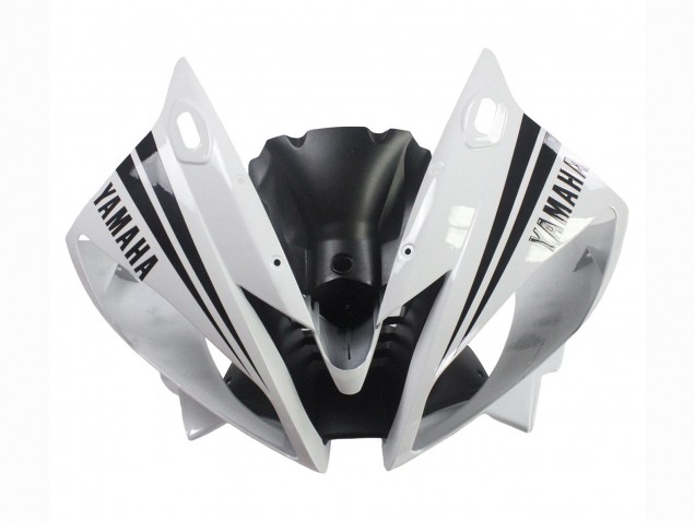 2006-2007 Yamaha YZF 600 R6 Motorcycle Fairings - White Glossy Black Motul Michelin Canada