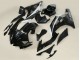 2006-2007 Yamaha YZF 600 R6 Motorcycle Fairings - Glossy Black Matte Black White Motul Michelin Canada