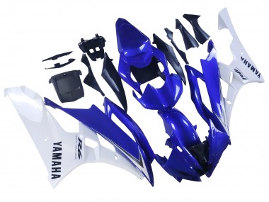 2006-2007 Yamaha YZF 600 R6 Motorcycle Fairings - White Blue Black Canada