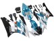 2006-2007 Yamaha YZF 600 R6 Motorcycle Fairings - White Blue Black Semakin Didepan ENEOS Canada