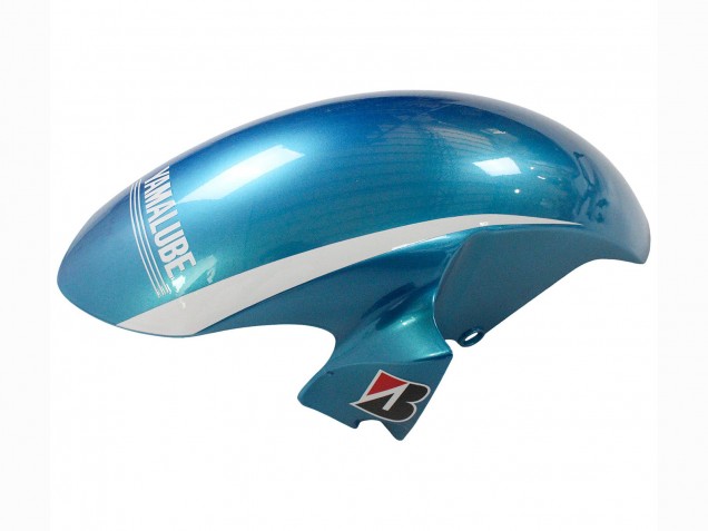 2006-2007 Yamaha YZF 600 R6 Motorcycle Fairings - White Blue Black Semakin Didepan ENEOS Canada