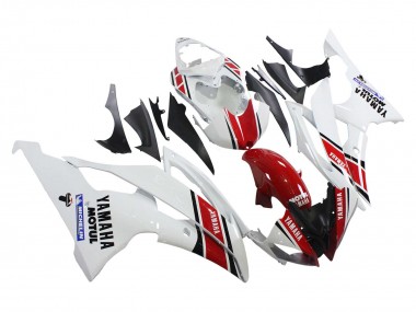 2008-2016 Yamaha YZF 600 R6 Motorcycle Fairings - White Red Black Motul Michelin Canada