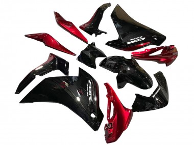 2011-2015 Honda CBR250RR Motorcycle Fairings - Glossy Black Red Canada