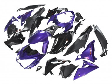 2014-2019 Kawasaki Z1000 Motorcycle Fairings - Purple Glossy Black Matte Black Canada