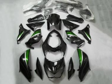2013-2018 Kawasaki Z800 Motorcycle Fairings - Glossy Black Green Silver Canada
