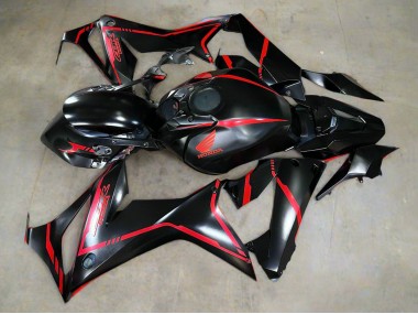 2019-2020 Honda CBR650R Motorcycle Fairings - Glossy Black Red Stripe Canada