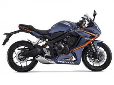2021-2023 Honda CBR650R Motorcycle Fairings - Matte Dark Blue Orange Black Canada