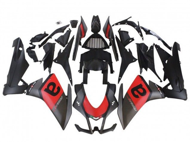 2009-2015 Aprilia RSV4 1000 Motorcycle Fairings - Matte Black Red Canada