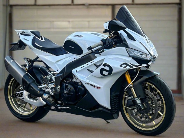 2021-2024 Aprilia RSV4 1100 Motorcycle Fairings - White Black Canada