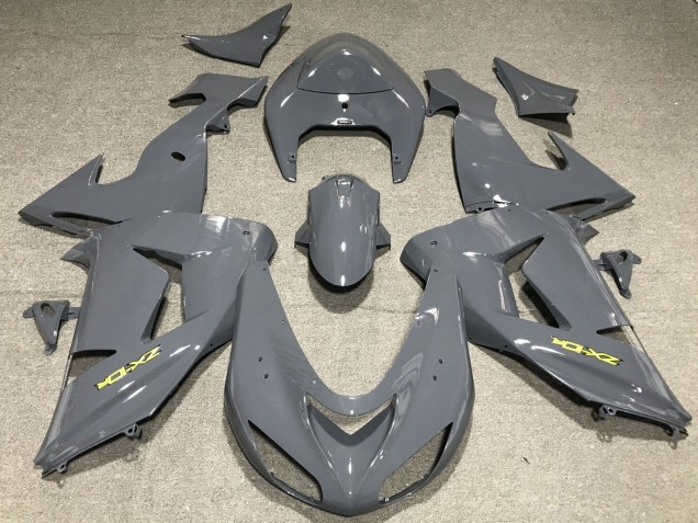2006-2007 Kawasaki ZX10R Motorcycle Fairings - Nardo Grey Yellow Canada