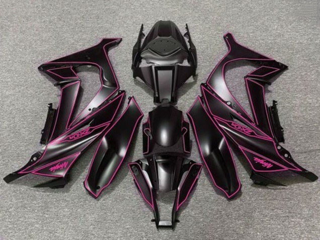 2011-2015 Kawasaki ZX10R Motorcycle Fairings - Matte Black Purple Canada