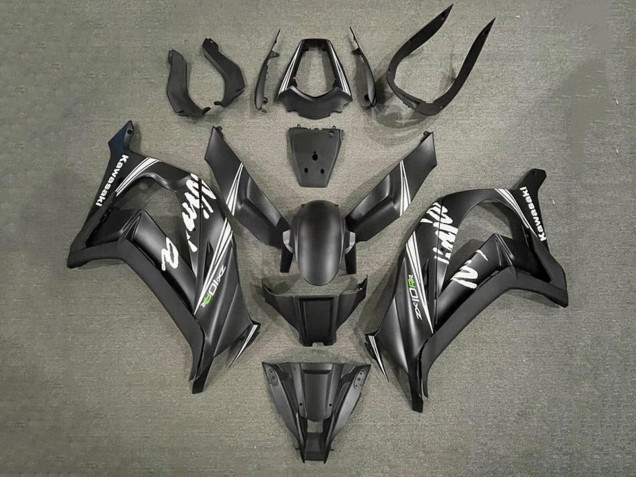 2011-2015 Kawasaki ZX10R Motorcycle Fairings - Matte Black White Canada