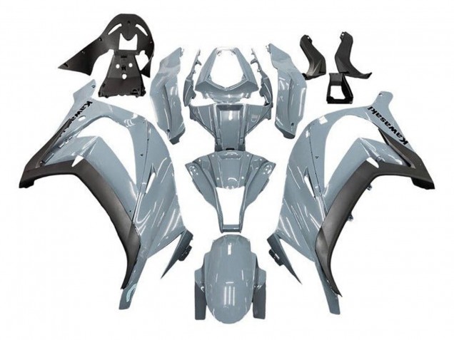 2011-2015 Kawasaki ZX10R Motorcycle Fairings - Nardo Grey Matte Black Canada