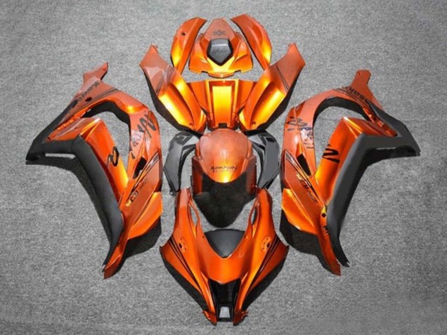 2016-2020 Kawasaki ZX10R Motorcycle Fairings - Orange Black Canada