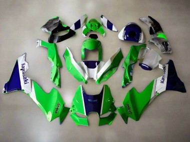 2021-2025 Kawasaki ZX10R Motorcycle Fairings - Green White Blue Canada