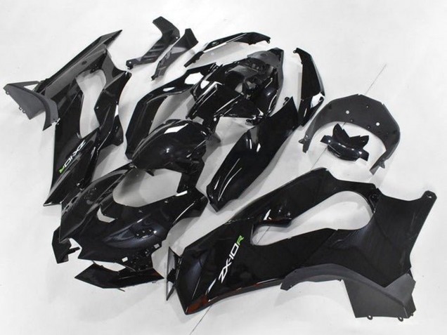 2021-2025 Kawasaki ZX10R Motorcycle Fairings - Glossy Black White Green Decal Canada