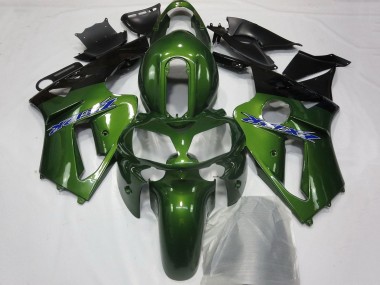 2000-2001 Kawasaki ZX12R Motorcycle Fairings - Dark Green Black Blue Canada