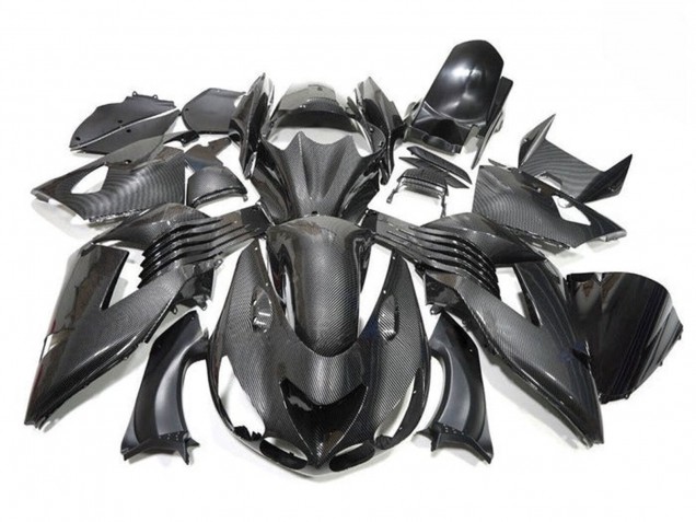 2006-2011 Kawasaki ZX14R ZZR1400 Motorcycle Fairings - Faux Carbon Fiber Canada