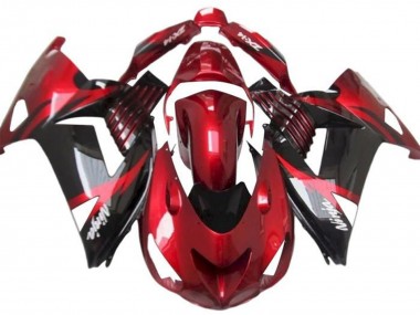 2012-2024 Kawasaki ZX14R ZZR1400 Motorcycle Fairings - Red Glossy Black White Ninja Canada