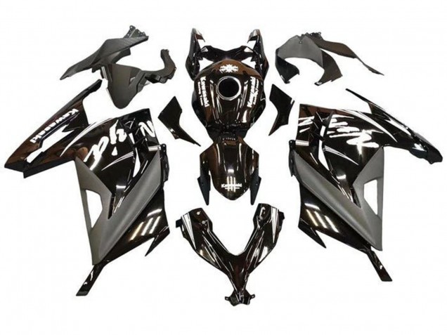 2013-2017 Kawasaki EX300 Motorcycle Fairings - Glossy Black Matte Black White Canada