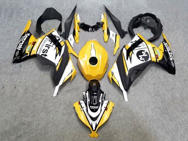 2013-2017 Kawasaki EX300 Motorcycle Fairings - Yellow White Black Canada