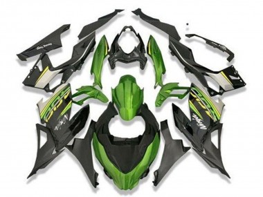 2018-2024 Kawasaki Ninja 400 Motorcycle Fairings - Green Black Grey Canada