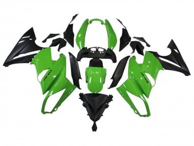 2009-2011 Kawasaki Ninja 650 EX650 Motorcycle Fairings - Green Matte Black Canada