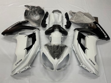 2012-2016 Kawasaki Ninja 650 EX650 Motorcycle Fairings - Pearl White Matte Black Canada