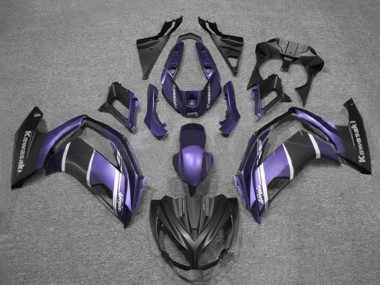 2012-2016 Kawasaki Ninja 650 EX650 Motorcycle Fairings - Purple Silver Matte Black Canada