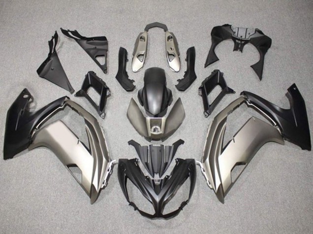 2012-2016 Kawasaki Ninja 650 EX650 Motorcycle Fairings - Silver Matte Black Canada