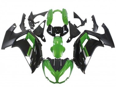 2012-2014 Kawasaki Ninja ER6F Motorcycle Fairings - Green Black Canada