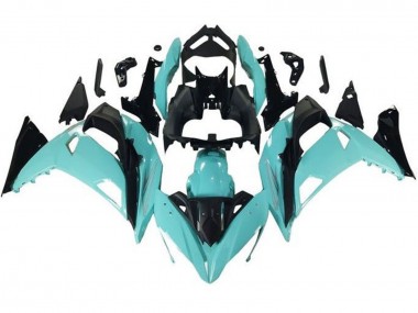 2017-2019 Kawasaki Ninja 650 EX650 Motorcycle Fairings - Light Blue Black Canada