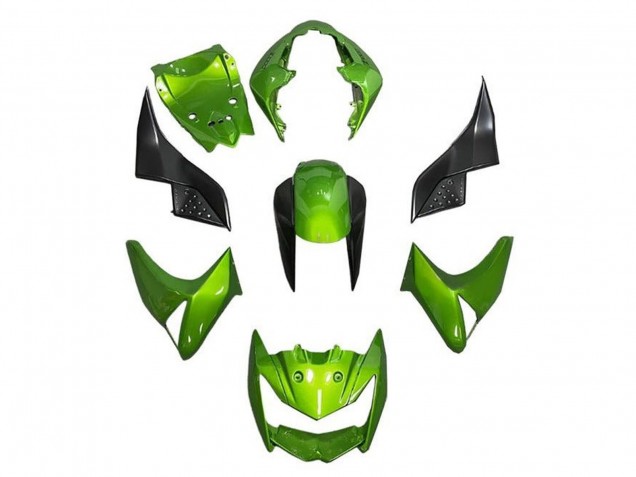 2007-2009 Kawasaki Z1000 Motorcycle Fairings - Green Black Canada