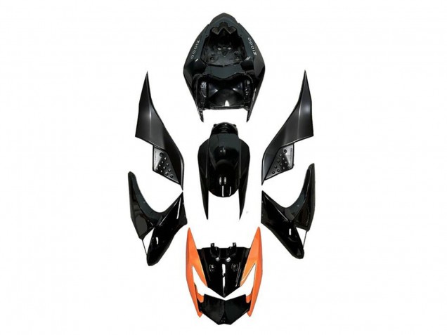 2007-2009 Kawasaki Z1000 Motorcycle Fairings - Glossy Black Orange Canada