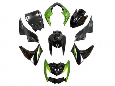 2007-2009 Kawasaki Z1000 Motorcycle Fairings - Green Glossy Black Silver Canada