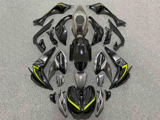 2014-2019 Kawasaki Z1000 Motorcycle Fairings - Black Grey Yellow Canada