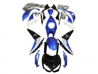 2014-2019 Kawasaki Z1000 Motorcycle Fairings - Blue White Glossy Black Canada